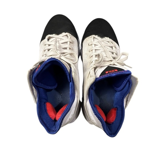 Nike LeBron 19 Low "Black Toe" White Blue Basketball Sneaker Size 12 - Picture 5 of 10